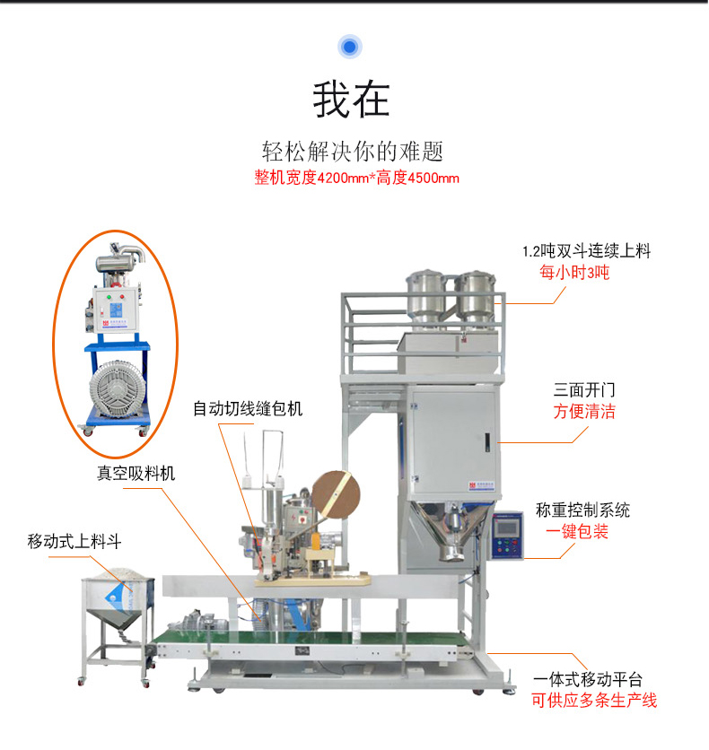 塑膠顆粒自動(dòng)稱(chēng)重包裝機(jī)