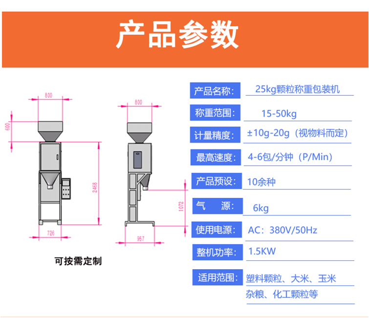 25公斤顆粒自動(dòng)包裝機(jī)